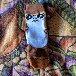 Brown and White Character Socks